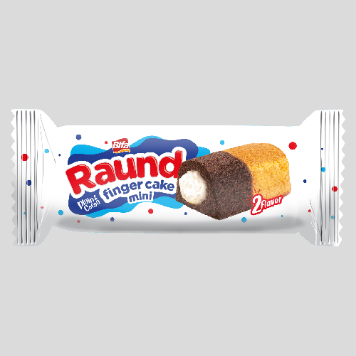 BIFA RUND MILK CREAM PLAIN & COCOA CAKE 6X24 (40G)