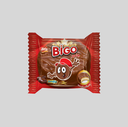 BİGO CACAO COATED SAND. BISC. WITH MARSH 6X24 (48G)